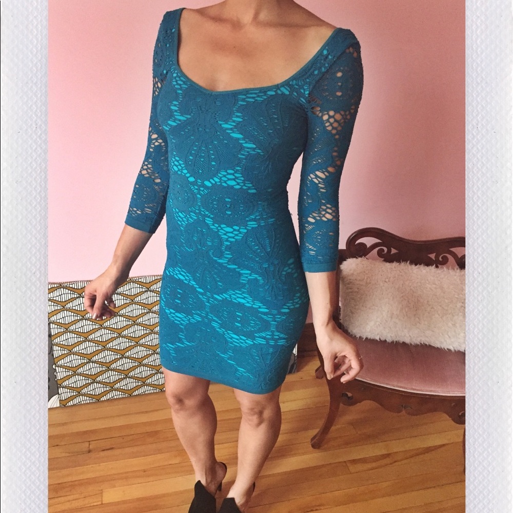 Die cut body con dress